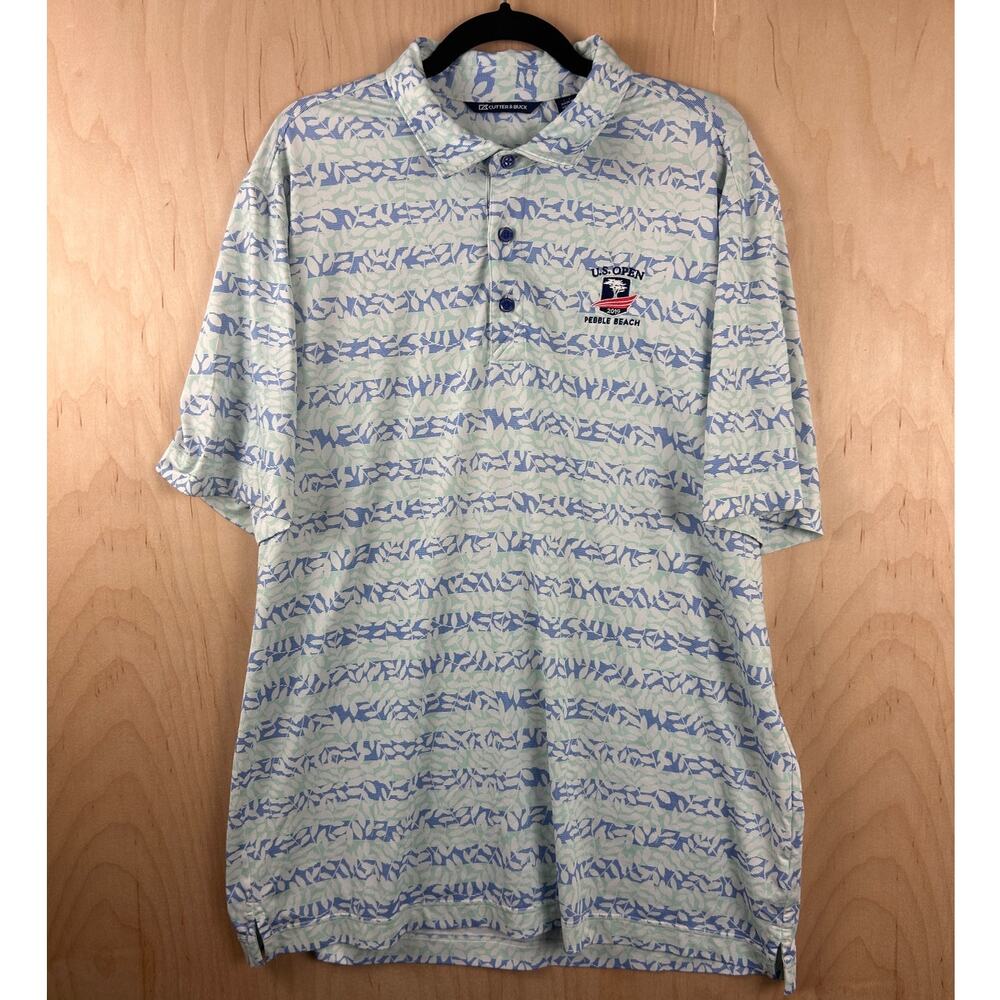 Cutter & Buck U.S. Open Pebble Beach‎ 2019 Golf Polo Shirt Mens L/G